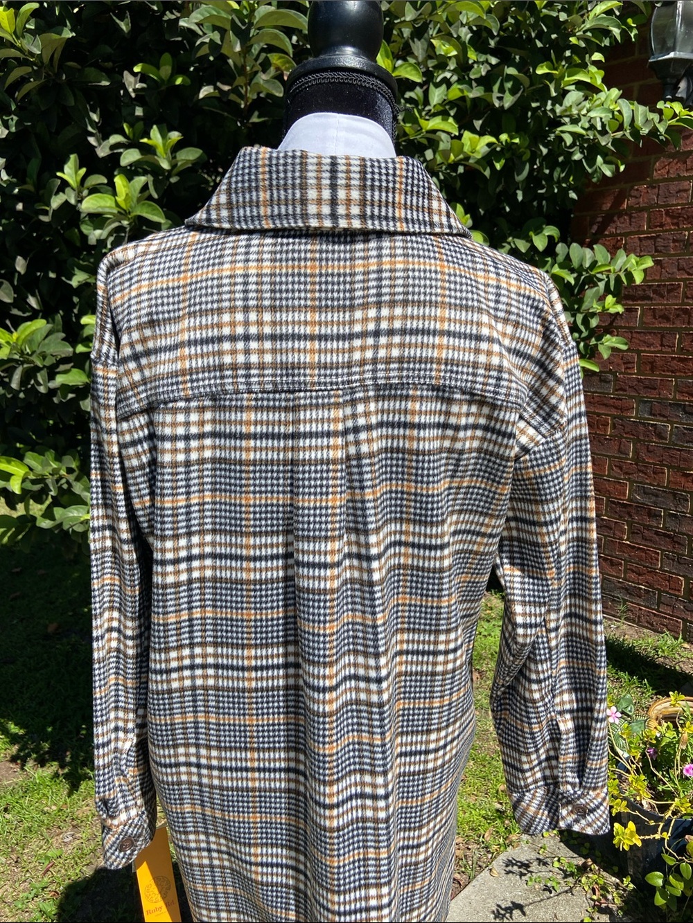 Ruby Rd.Plaid Shacket Coat for Fall - Picture 7 of 13